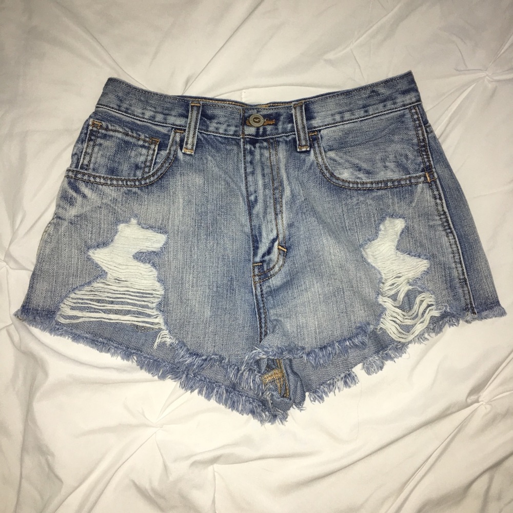 High Waisted Denim Shorts